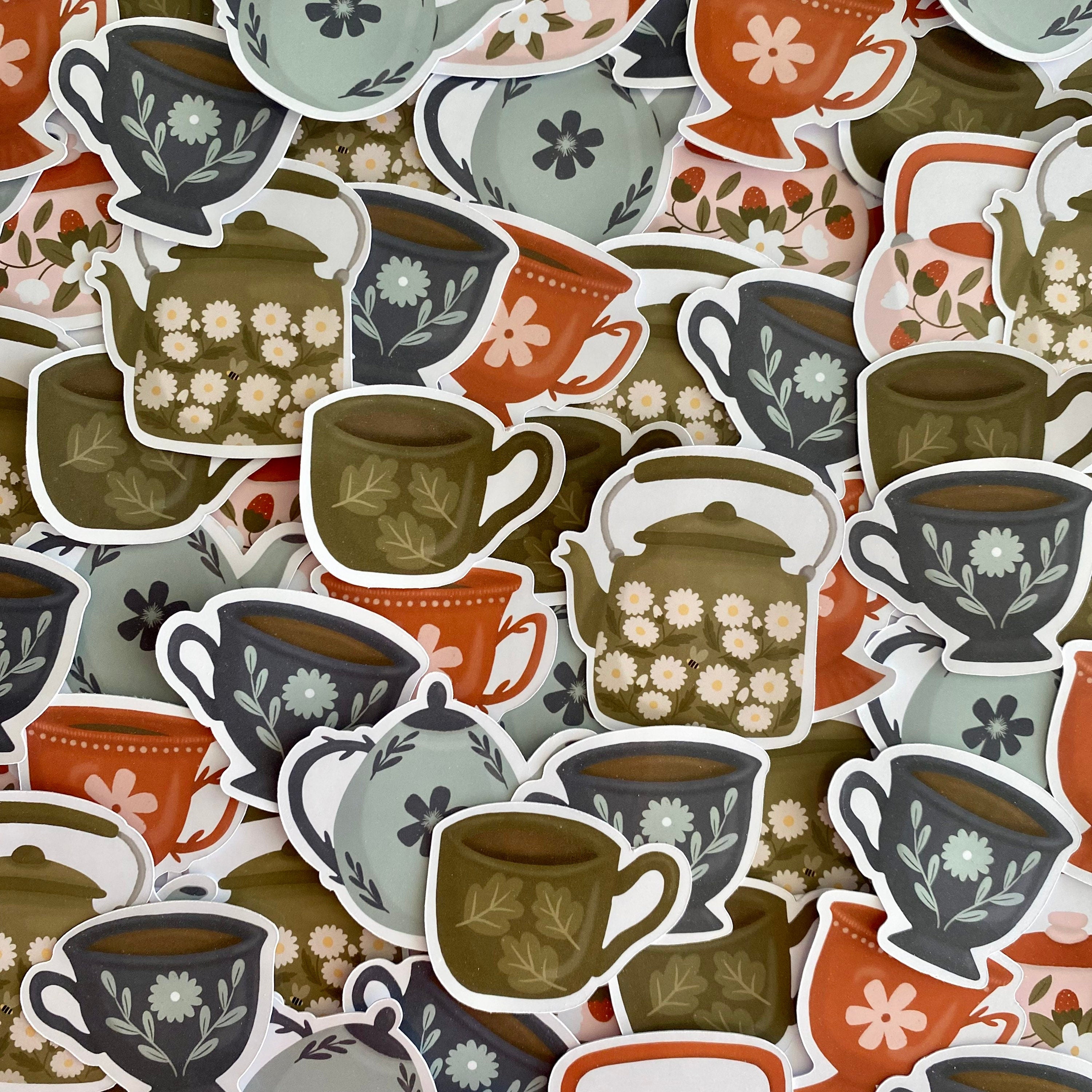 raid mikro Let at læse Teapots & teacups | sticker set of 6 – Pellen Design