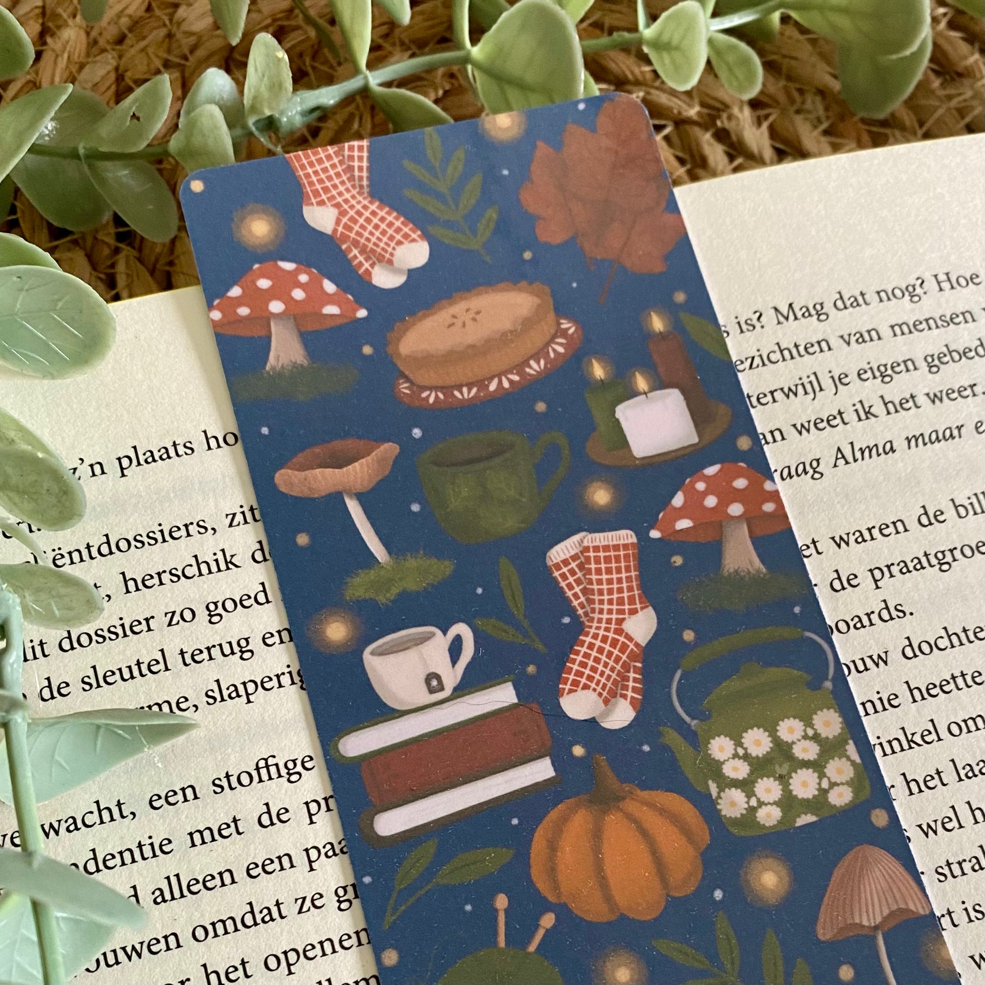 AUTUMN BLESSINGS Planner Fashion Girl Page Marker Bookmark Pocket