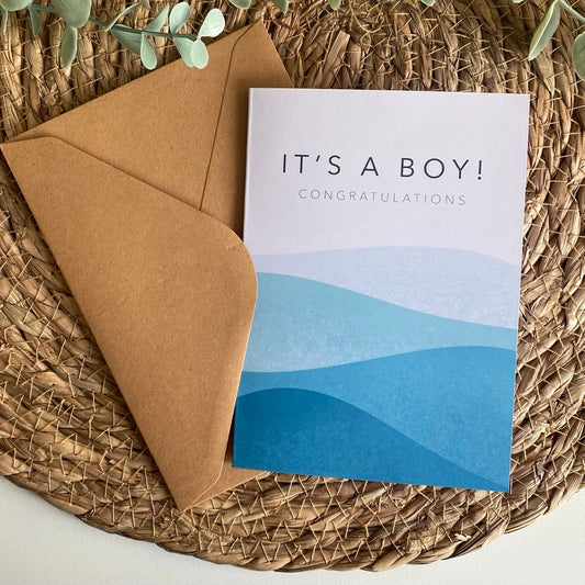 It's a boy | Card folded