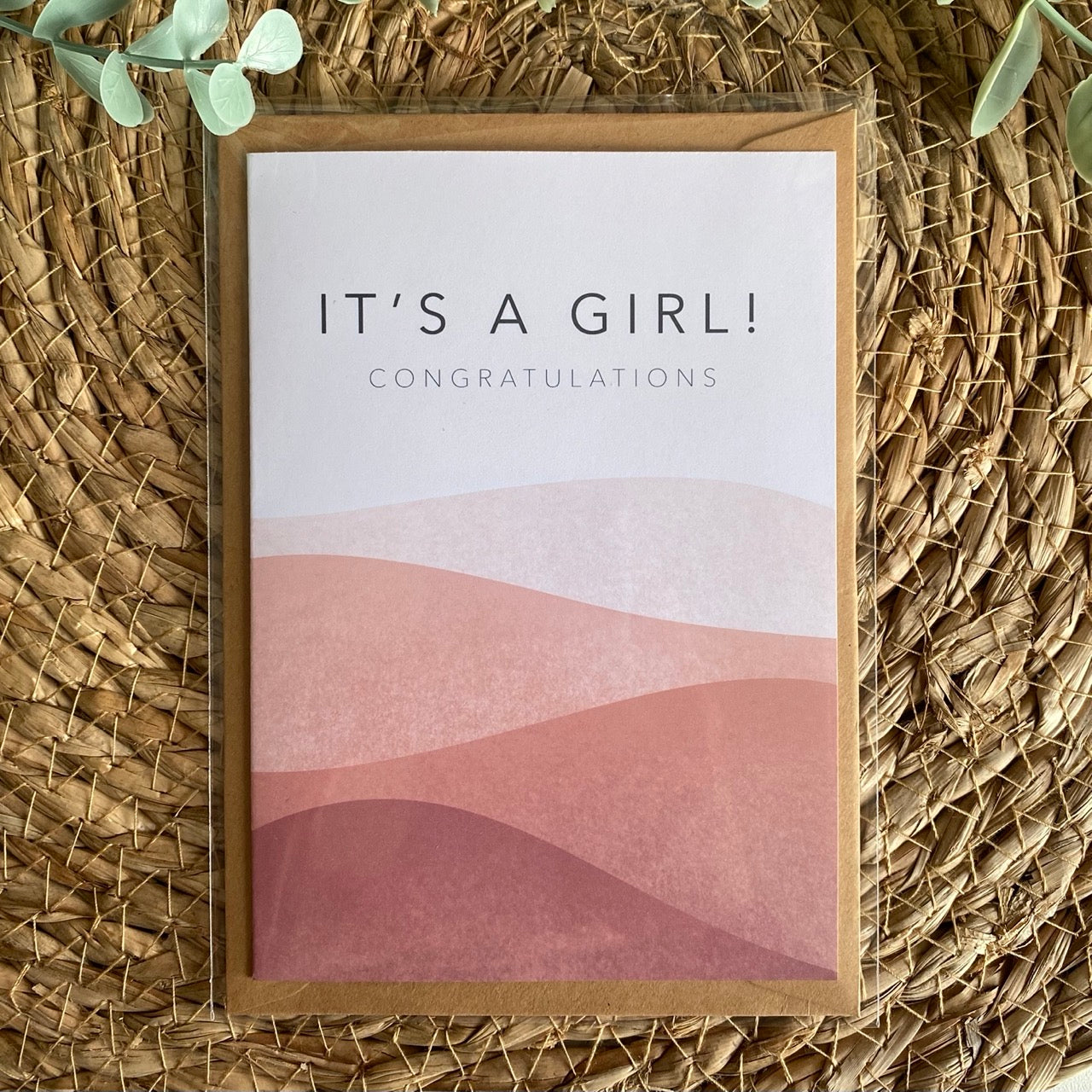 It's a girl | Card folded