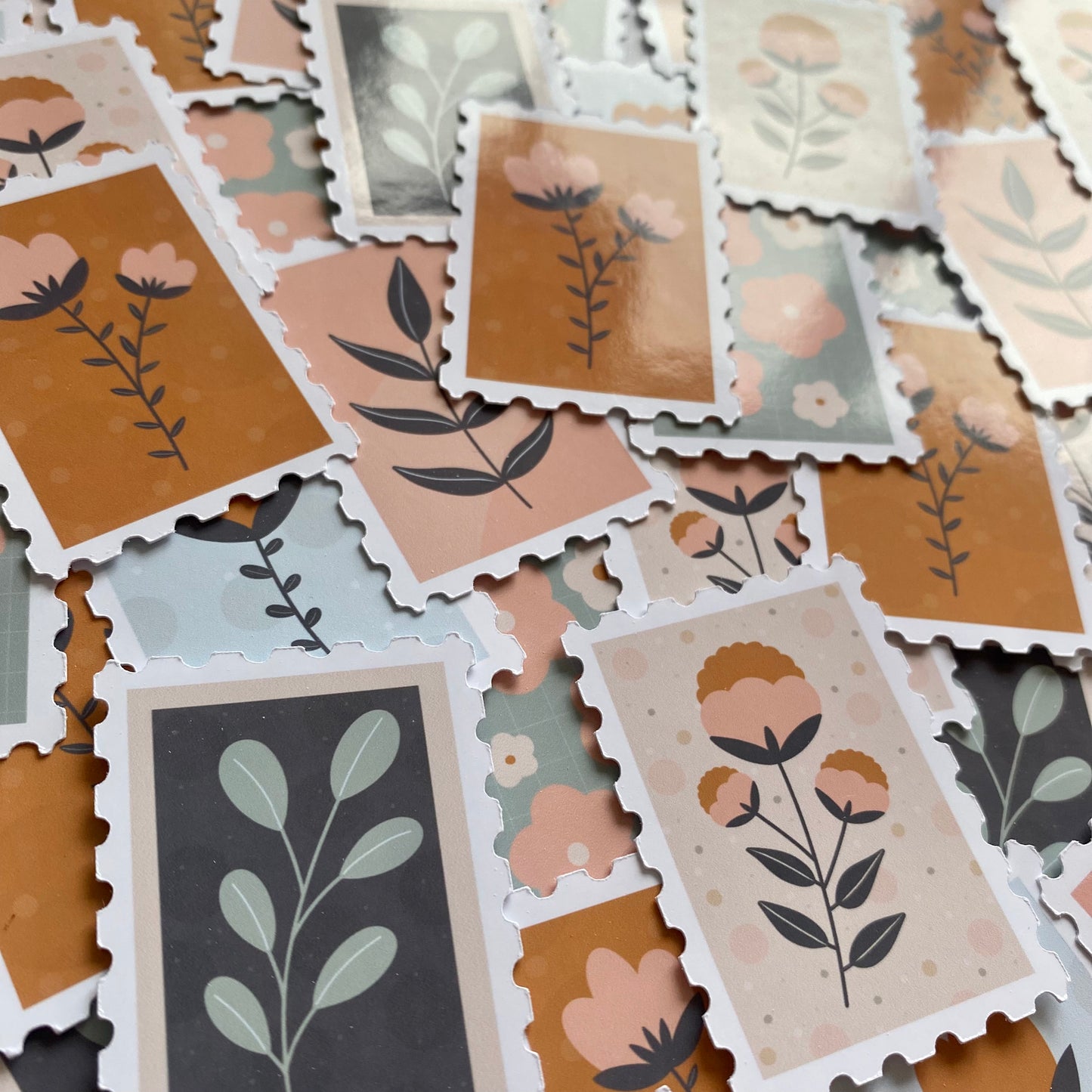 Flower stamps | Sticker set of 6