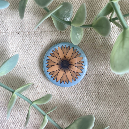 Sunflower | Pin Badge Button