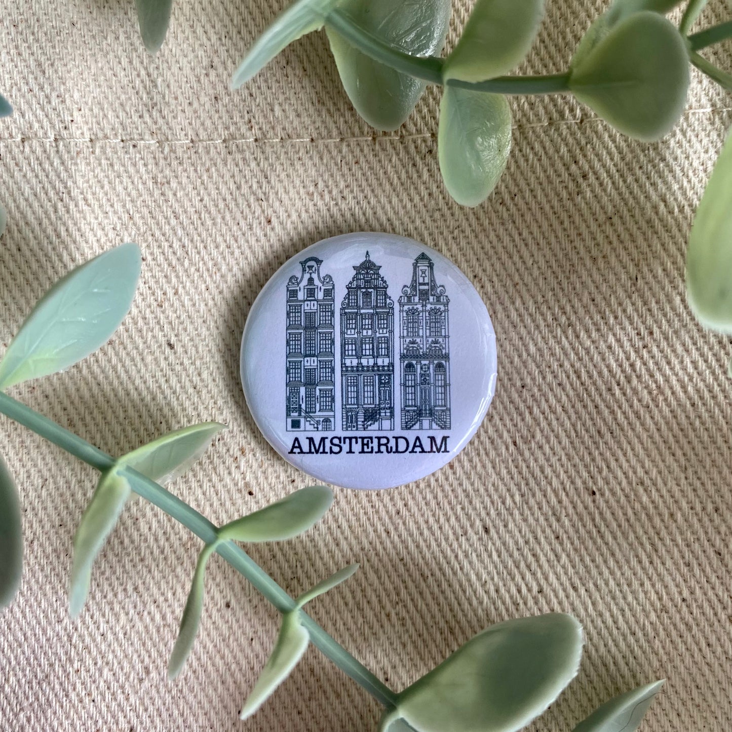 Amsterdam | Pin Badge Button