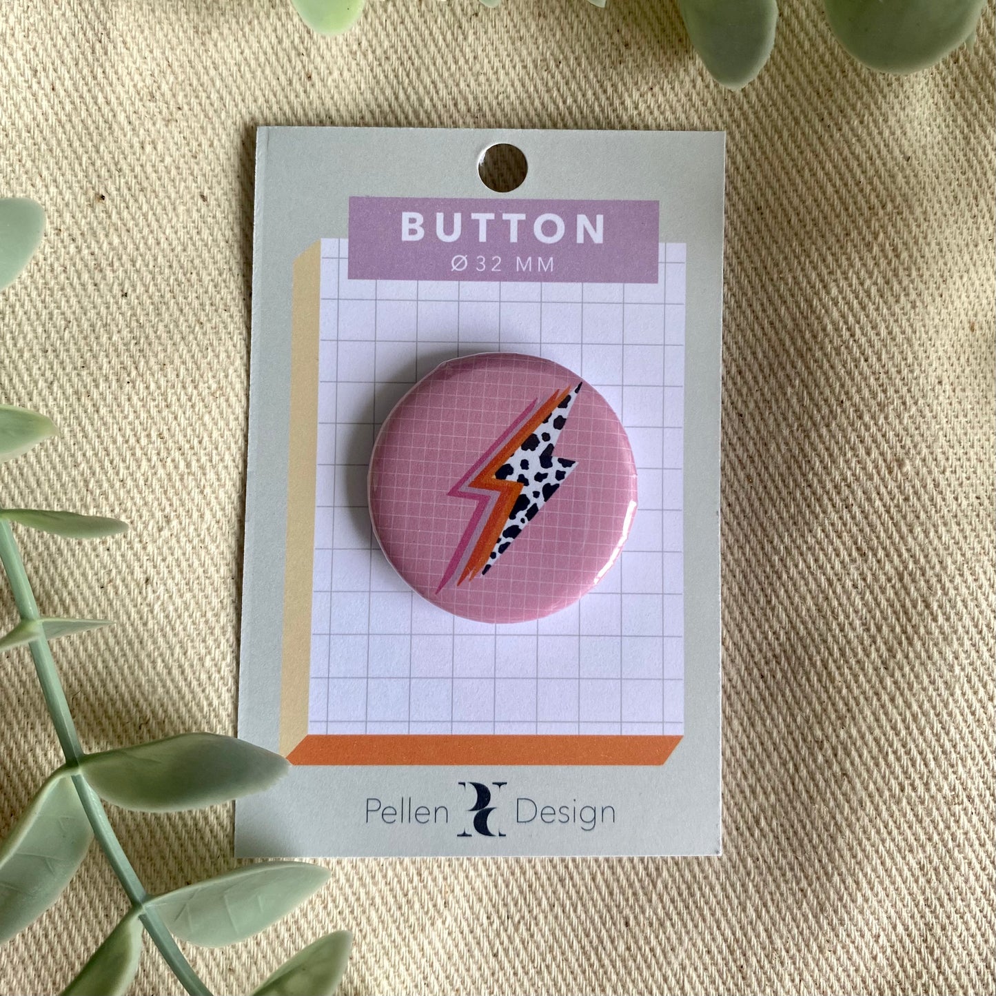 Lightning bolt | Pin Badge Button