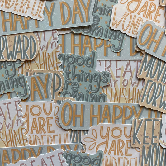 Quotes sticker set or 5