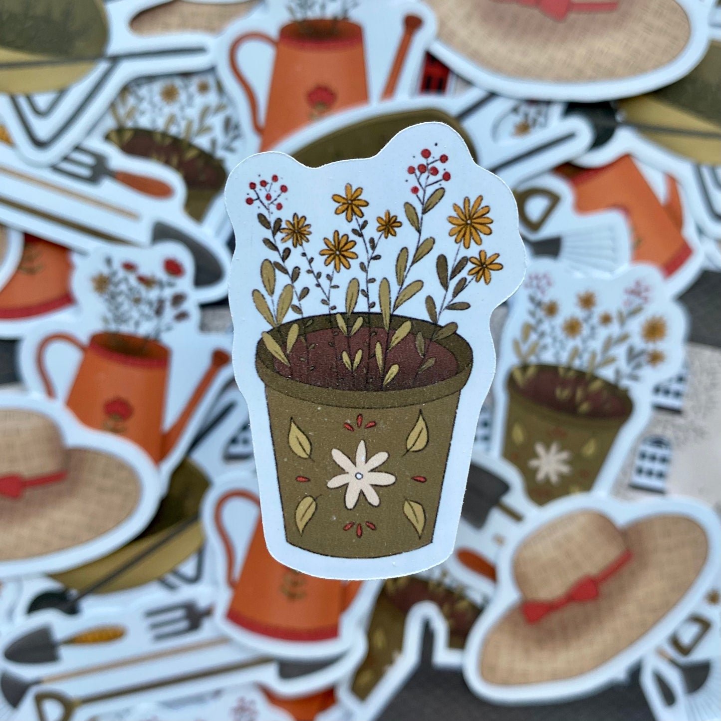 Gardening - sticker set of 6