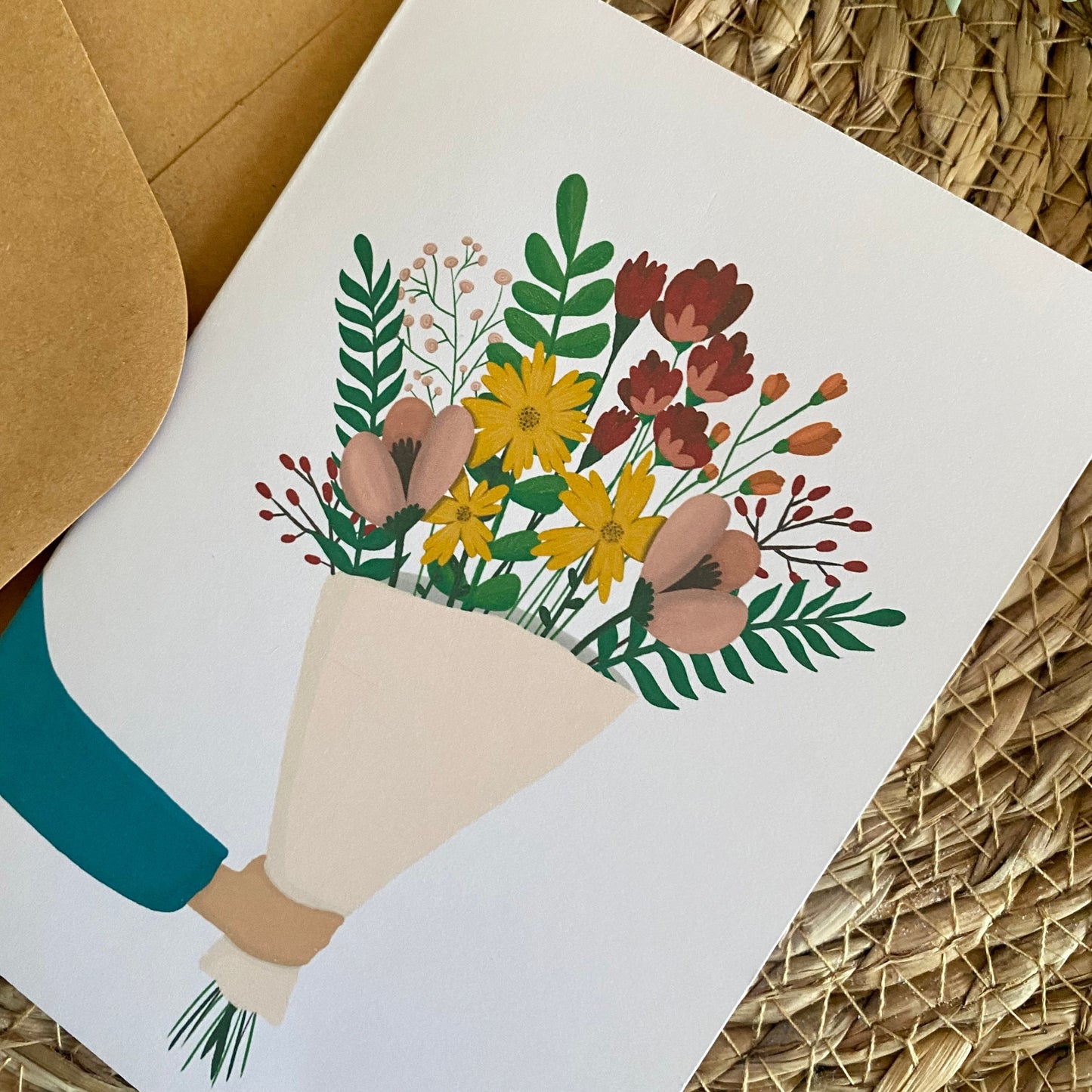 Flower bouquet - Card folded