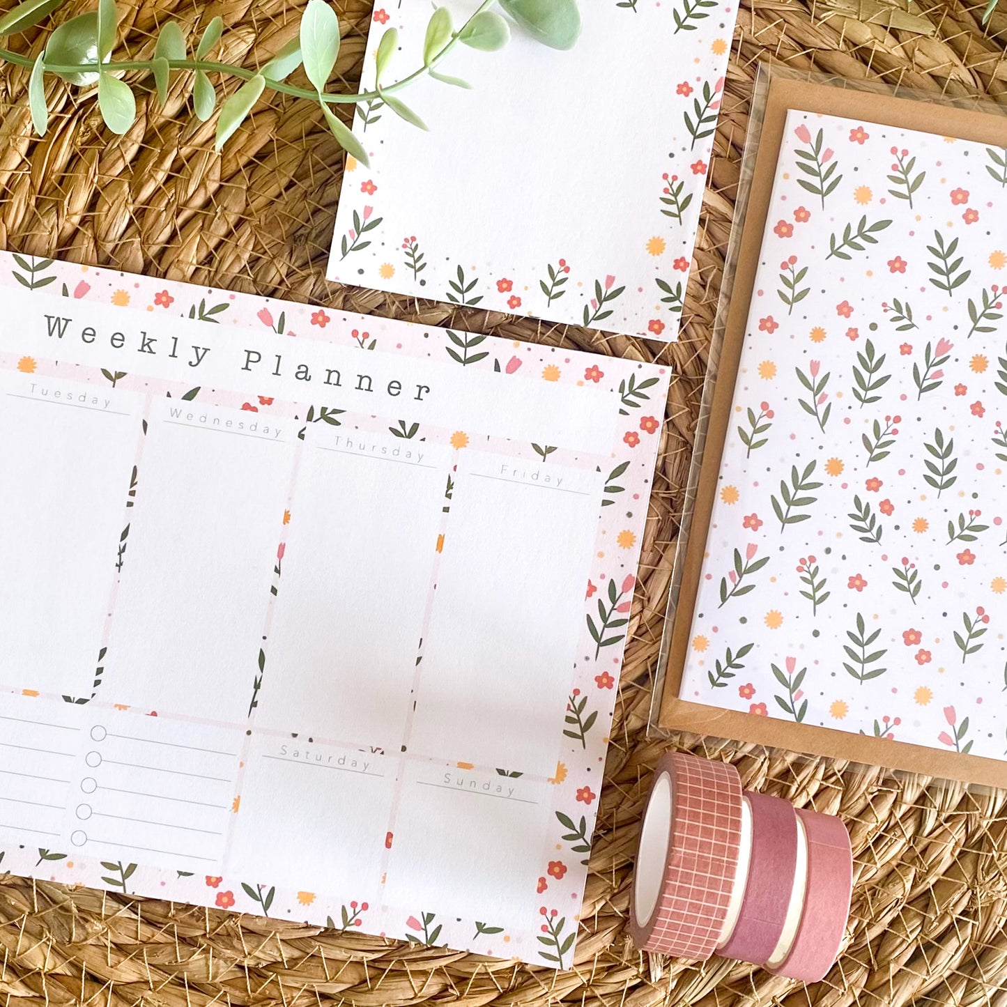 Weekly planner | notepad A5